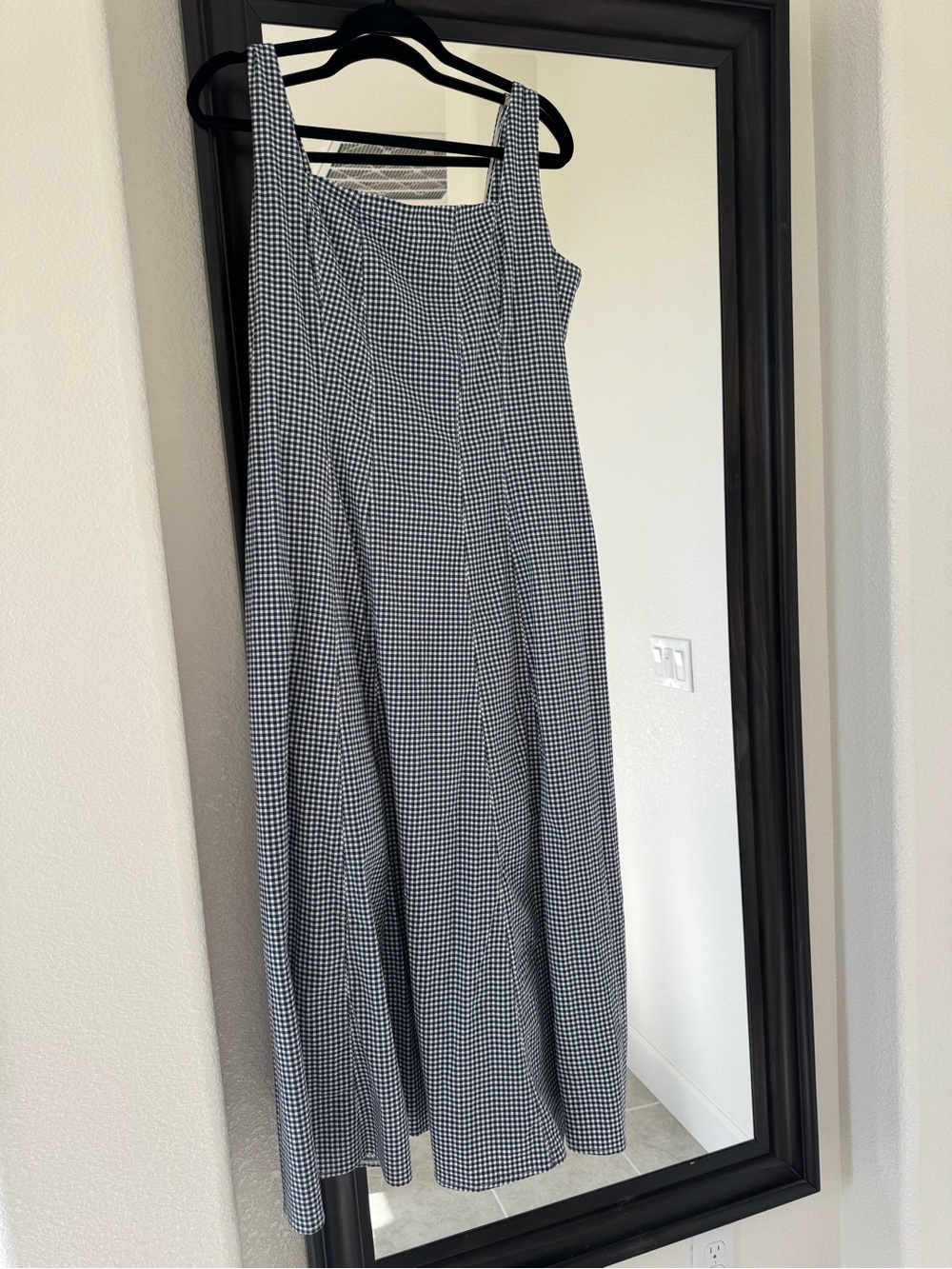 Abercrombie & Fitch Gingham Maxi Dress XL NWT Adjustable Straps Cottagecore